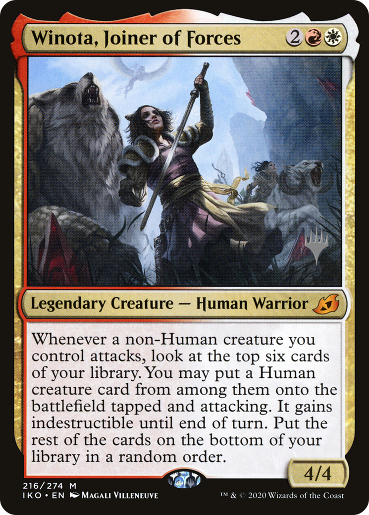 Image of Winota, Joiner of Forces (PPIKO-216P) - Ikoria: Lair of Behemoths Promos