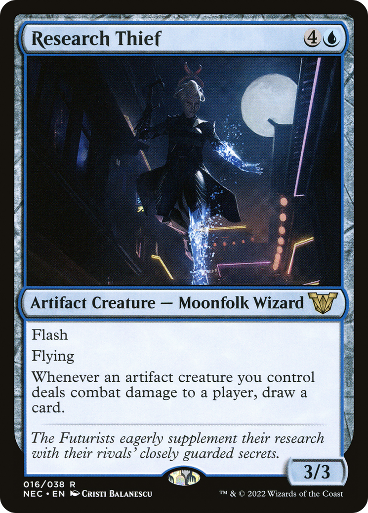 Image of Research Thief (NEC-016) - Neon Dynasty Commander