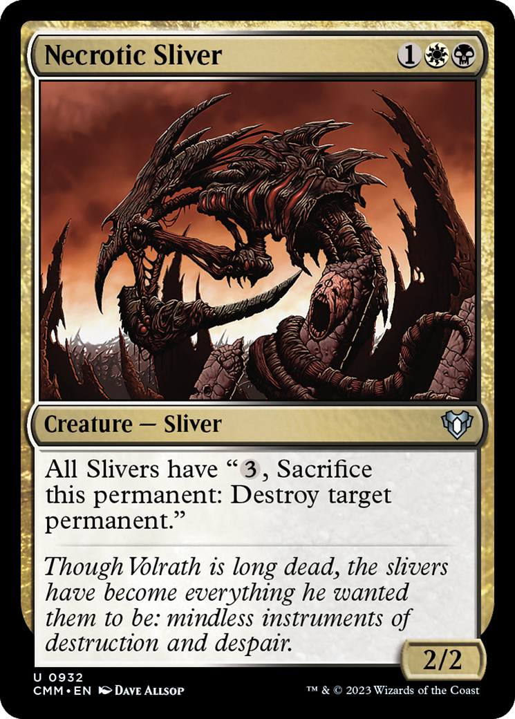 Image of Necrotic Sliver (CMM-932) - Commander Masters