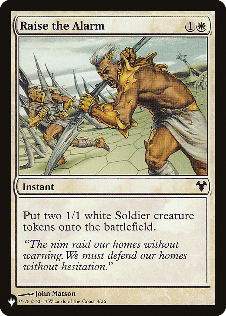 Image of Raise the Alarm (LIST-MD1-8) - The List
