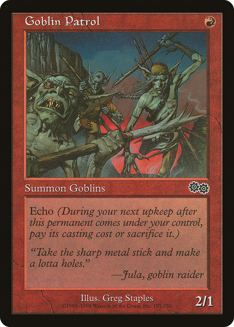 Image of Goblin Patrol (USG-193) - Urza's Saga