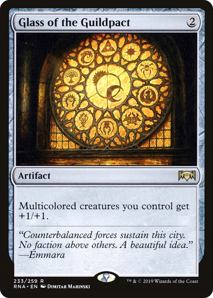 Image of Glass of the Guildpact (RNA-233) - Ravnica Allegiance Foil
