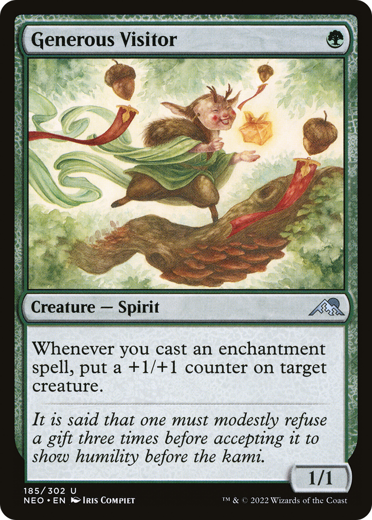 Image of Generous Visitor (NEO-185) - Kamigawa: Neon Dynasty