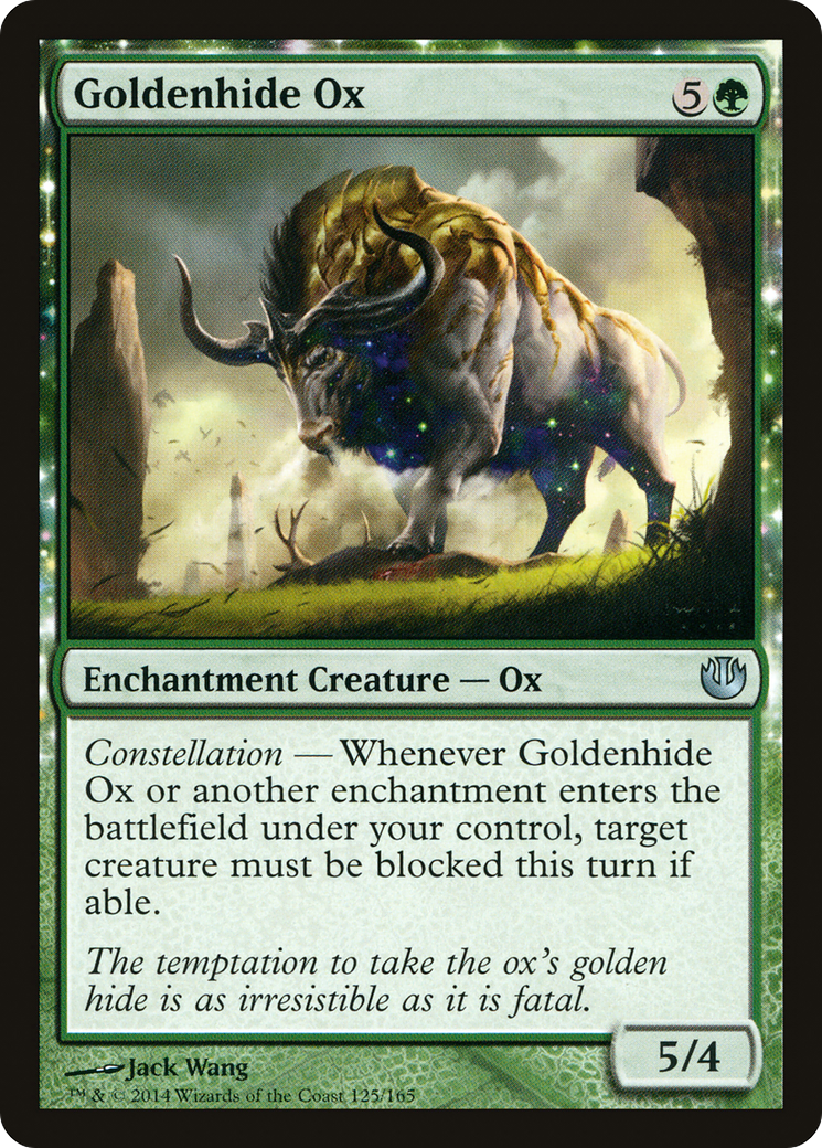 Image of Goldenhide Ox (JOU-125) - Journey into Nyx: (enchantment) Foil
