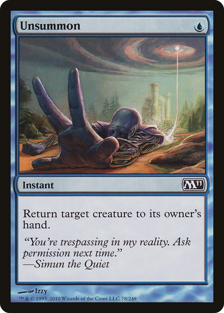 Image of Unsummon (M11-078) - Magic 2011