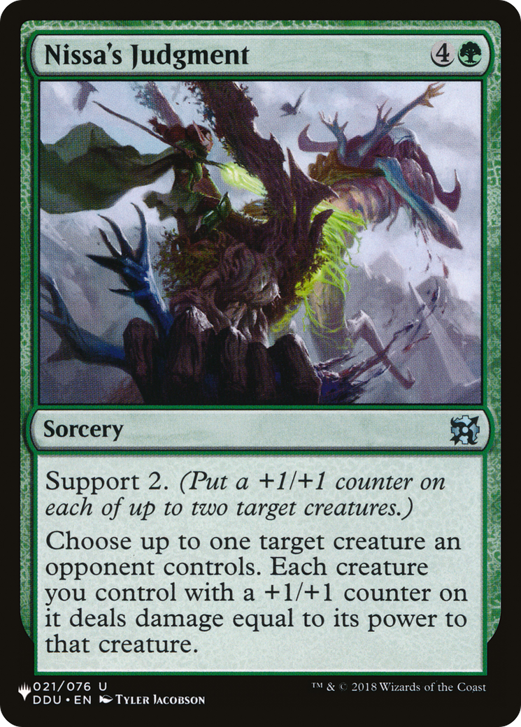 Image of Nissa's Judgment (LIST-DDU-21) - The List