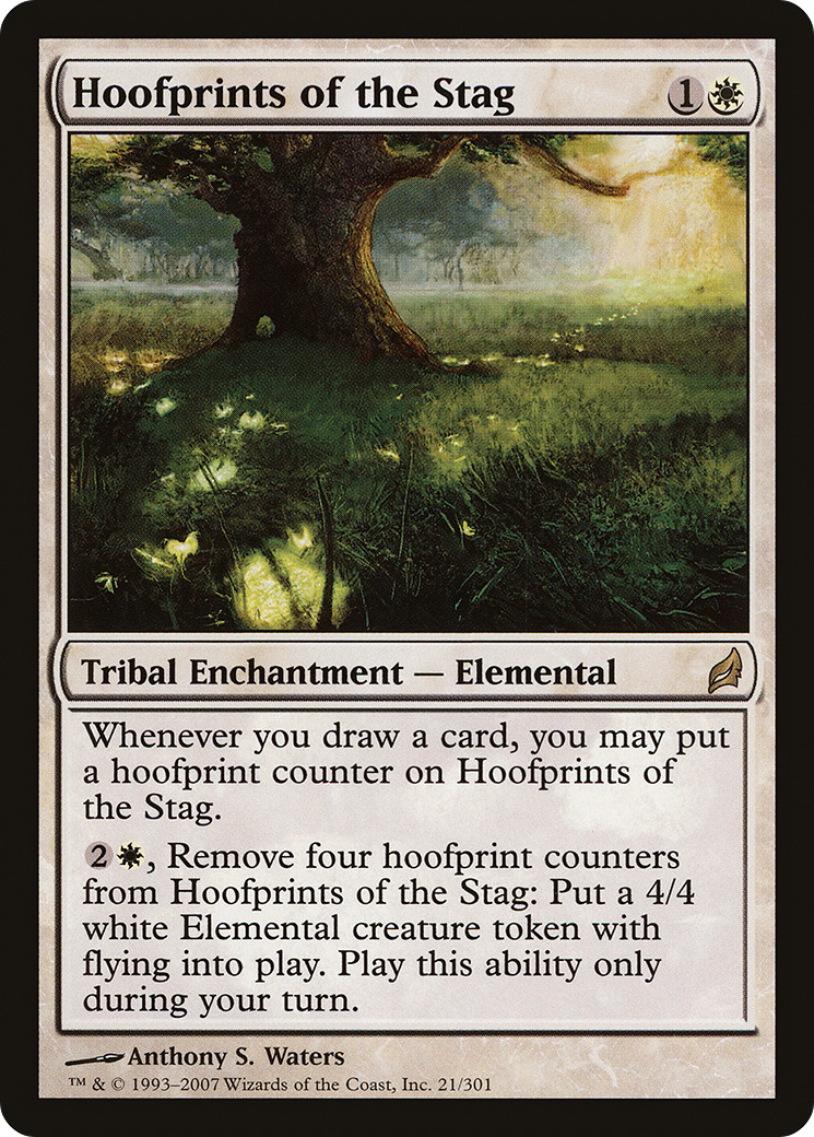 Image of Hoofprints of the Stag (LRW-021) - Lorwyn Foil