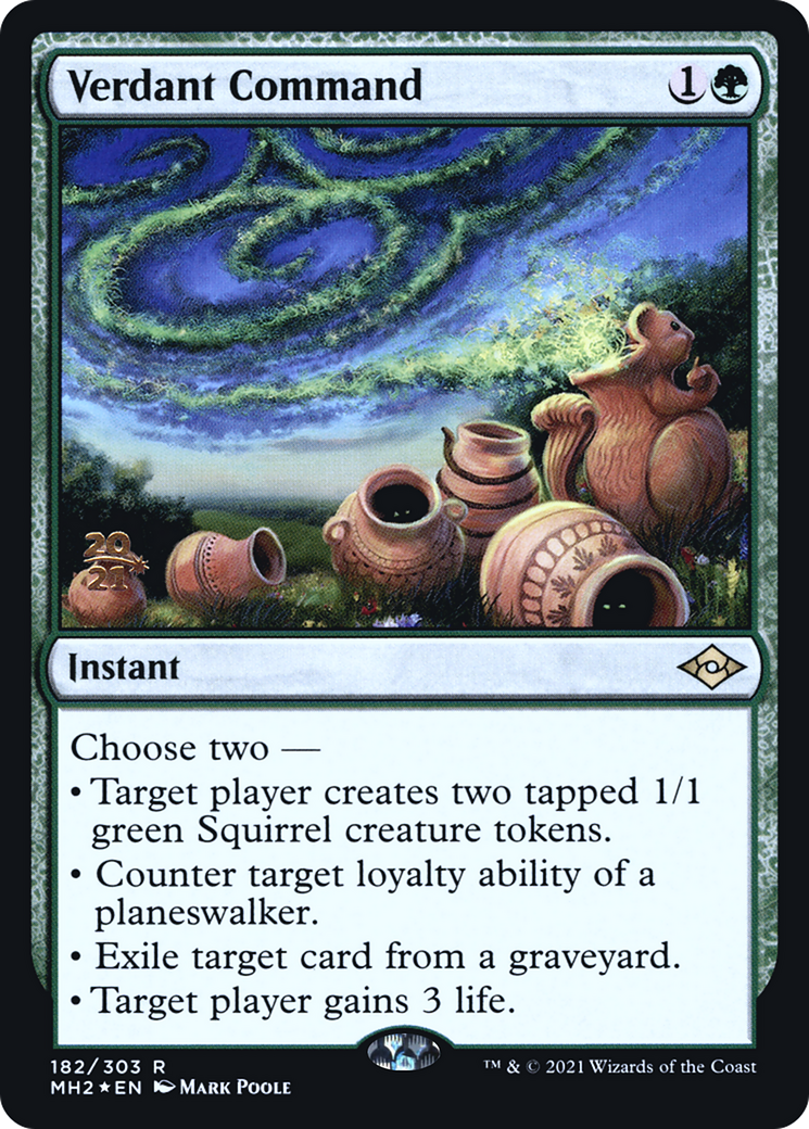 Image of Verdant Command (PRE-182) - Modern Horizons 2 Promos Foil