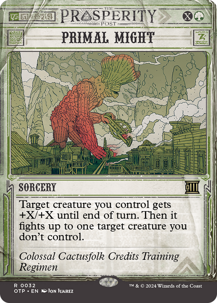 Image of Primal Might (OTP-032) - Breaking News: (Showcase) (Borderless)