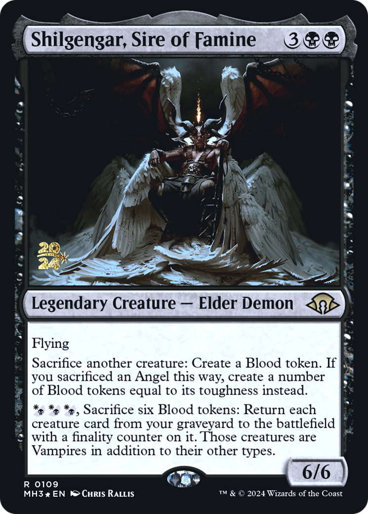 Image of Shilgengar, Sire of Famine (PRE-109) - Modern Horizons 3 Promos Foil