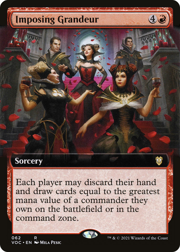 Image of Imposing Grandeur (Extended Art) (VOC-062) - Crimson Vow Commander: (Extended Art)