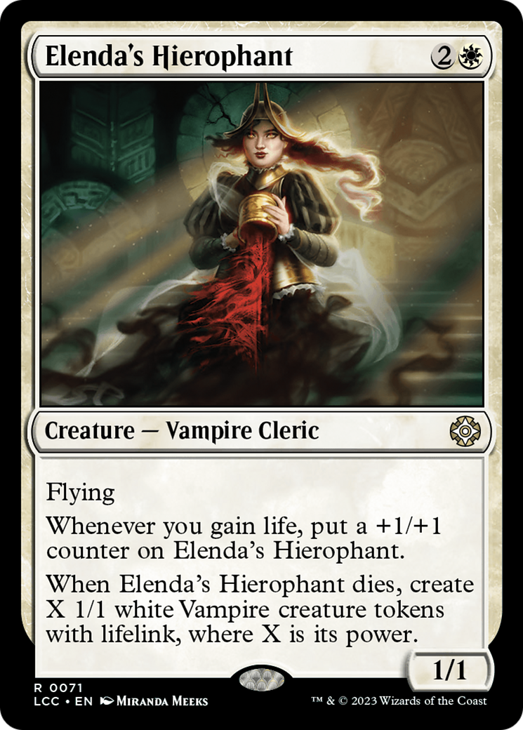 Image of Elenda's Hierophant (LCC-071) - The Lost Caverns of Ixalan Commander