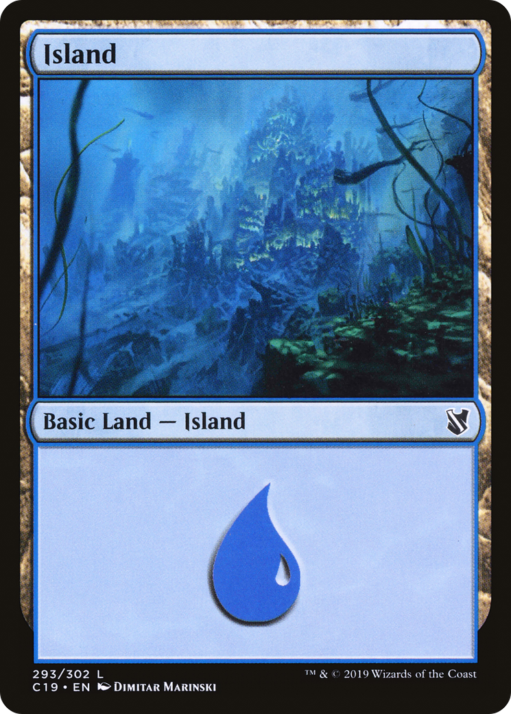 Image of Island (293) (C19-293) - Commander 2019