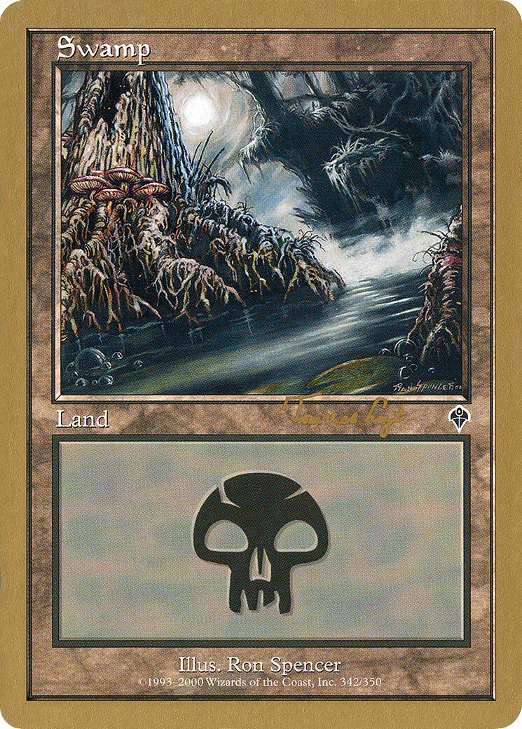 Image of Swamp (342) - 2001 Tom van de Logt (INV) (WCD-) - World Championship Decks 2001