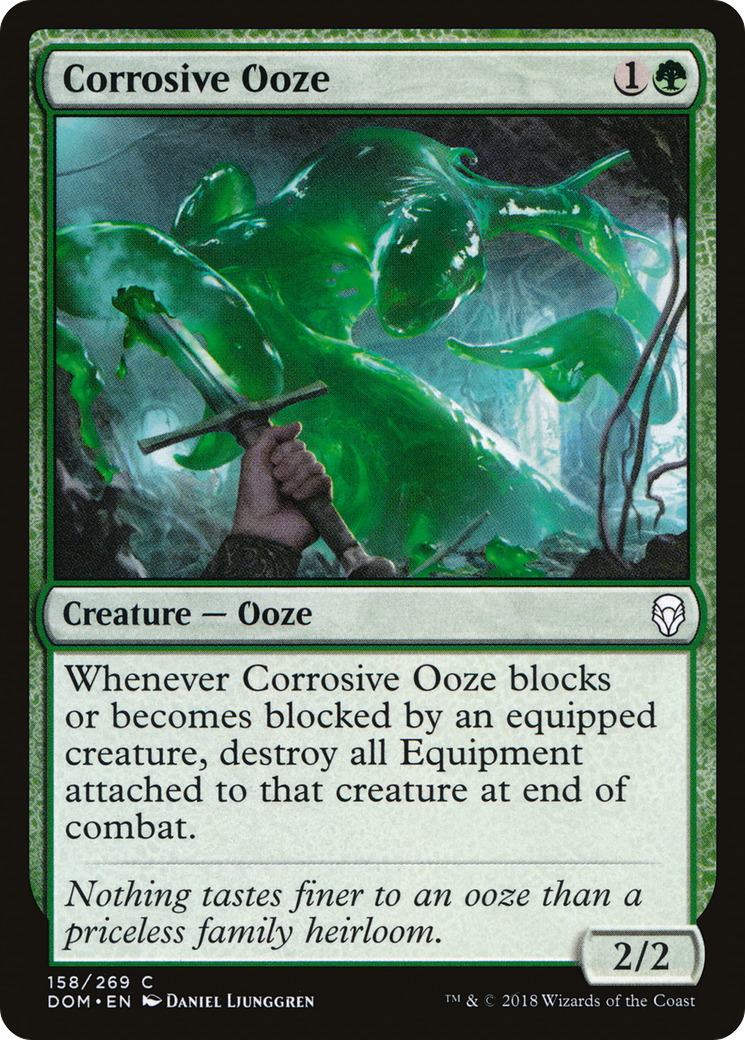 Image of Corrosive Ooze (DOM-158) - Dominaria Foil