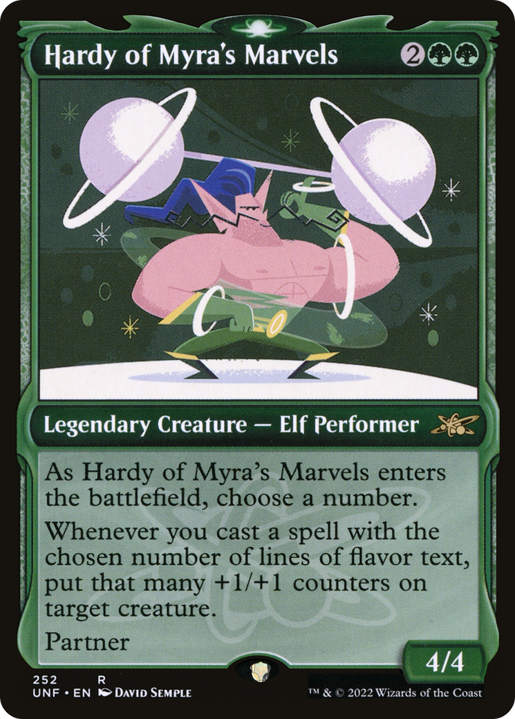 Image of Hardy of Myra's Marvels (Showcase) (UNF-252) - Unfinity: (Showcase) Foil