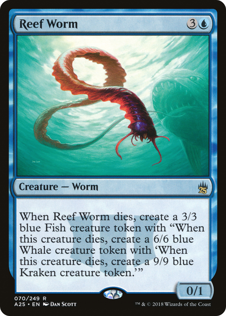Image of Reef Worm (A25-070) - Masters 25 Foil