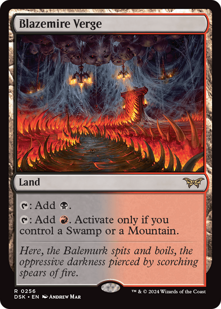 Image of Blazemire Verge (DSK-256) - Duskmourn: House of Horror Foil