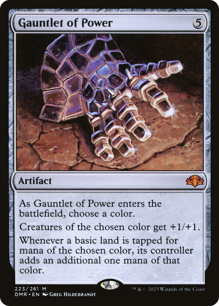 Image of Gauntlet of Power (DMR-223) - Dominaria Remastered Foil