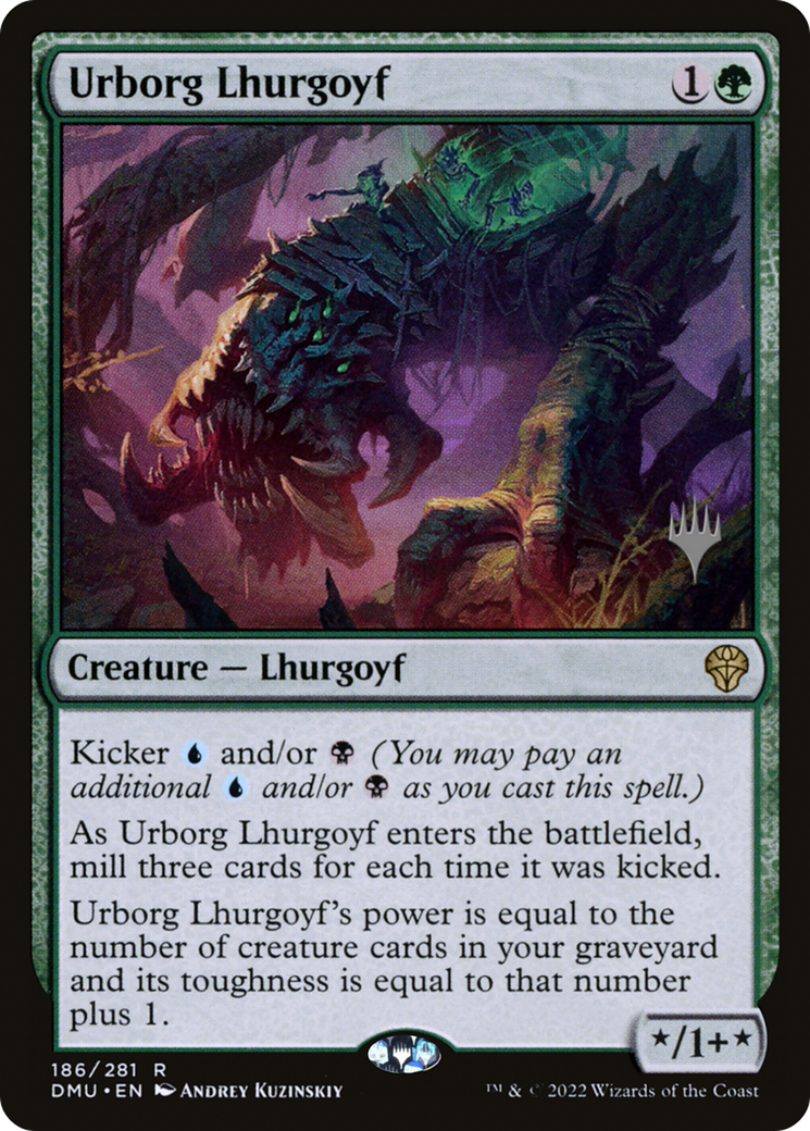 Image of Urborg Lhurgoyf (PPDMU-186) - Dominaria United Promos Foil