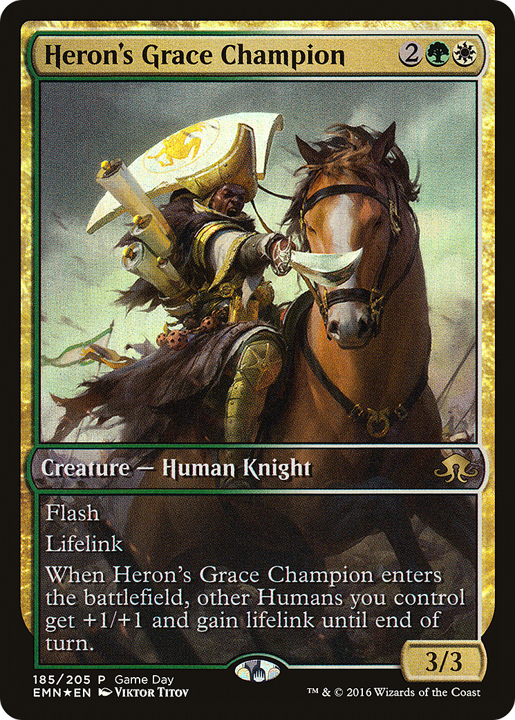 Image of Heron's Grace Champion (GAME-185) - Eldritch Moon Promos Foil