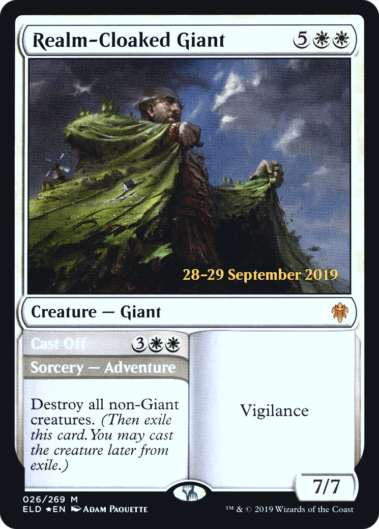 Image of Realm-Cloaked Giant (PRE-026) - Throne of Eldraine Promos Foil