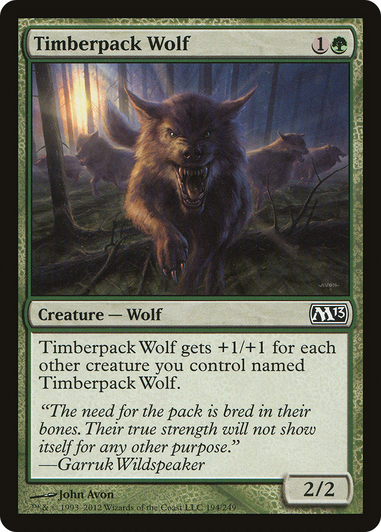 Image of Timberpack Wolf (M13-194) - Magic 2013 Foil