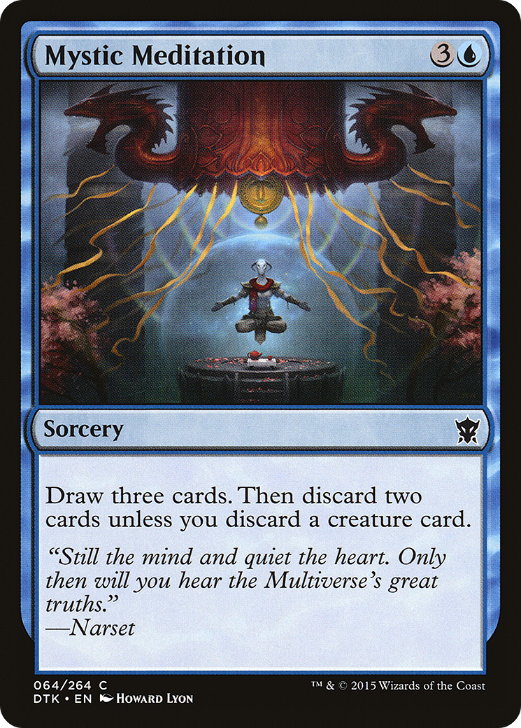 Image of Mystic Meditation (DTK-064) - Dragons of Tarkir