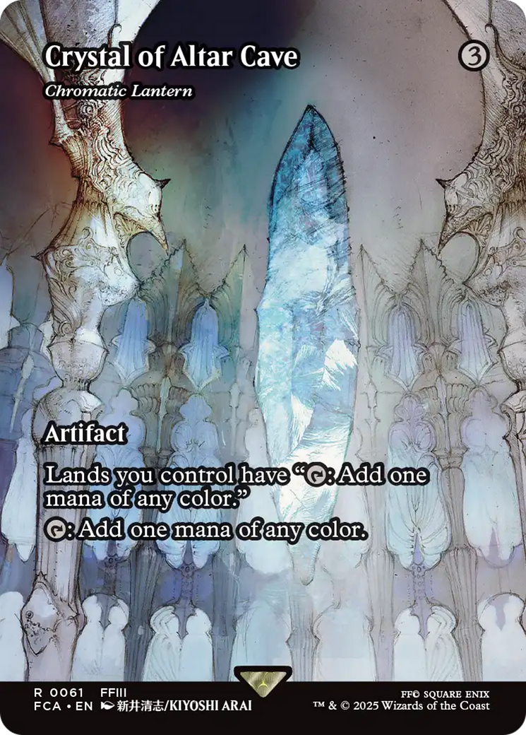 Image of Crystal of Altar Cave - Chromatic Lantern (Showcase) (FCA-061) - FINAL FANTASY: Through the Ages / Crystal of Altar Cave (Borderless) Foil