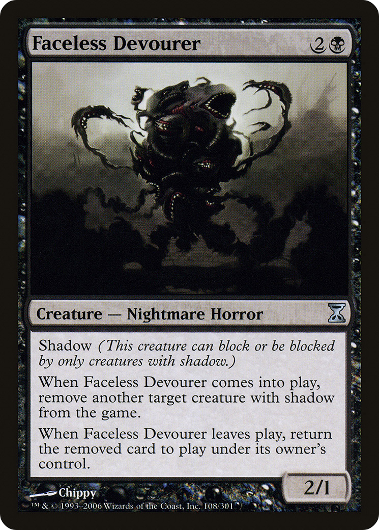 Image of Faceless Devourer (TSP-108) - Time Spiral Foil
