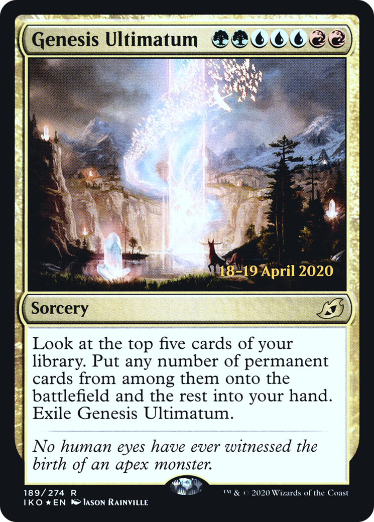 Image of Genesis Ultimatum (PRE-189) - Ikoria: Lair of Behemoths Promos Foil