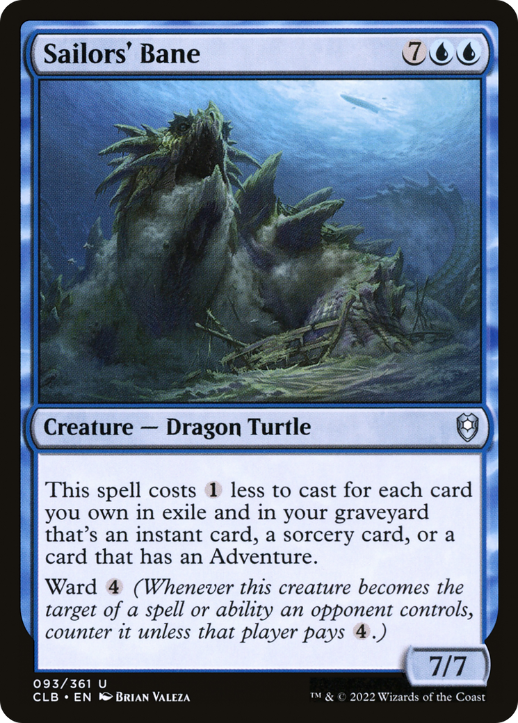 Image of Sailors' Bane (CLB-093) - Commander Legends: Battle for Baldur's Gate Foil