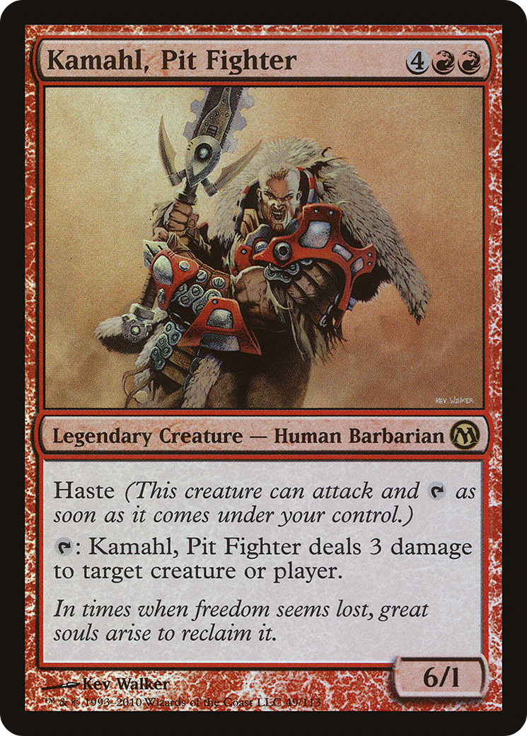 Image of Kamahl, Pit Fighter (DPA-049) - Duels of the Planeswalkers Foil