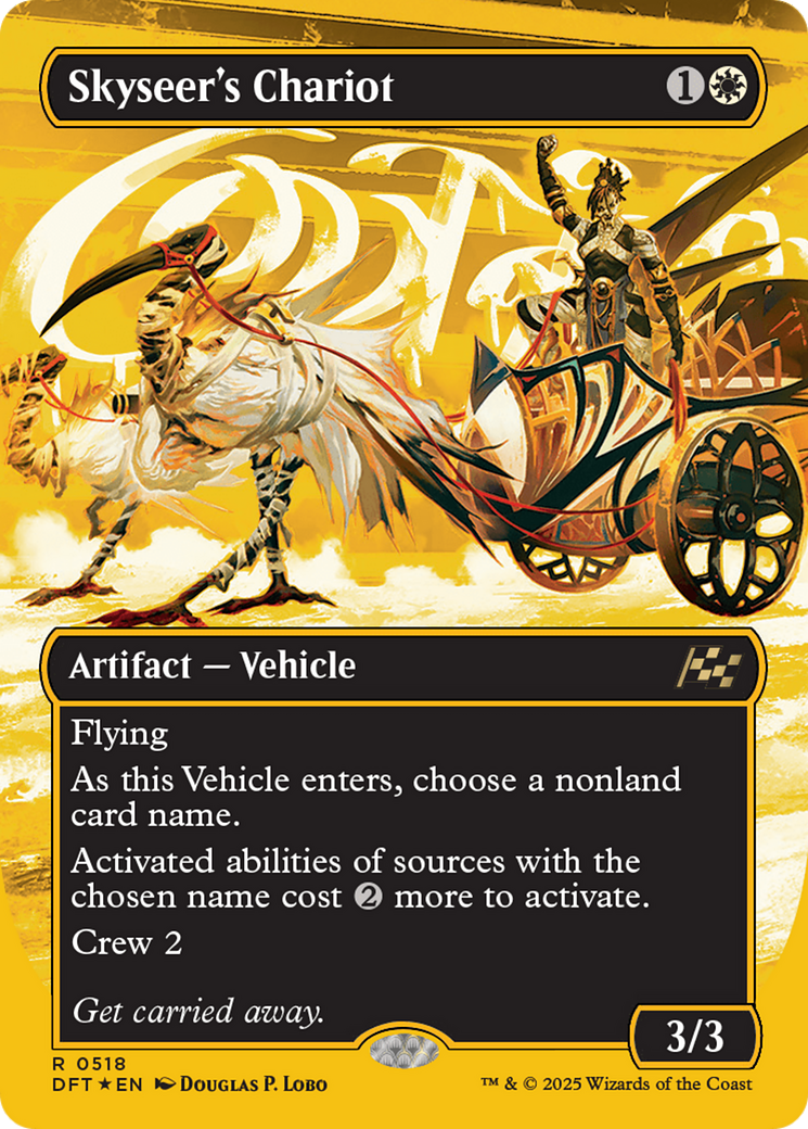 Image of Skyseer's Chariot (Borderless) (First-Place Foil) (DFT-518) - Aetherdrift (Borderless) Foil