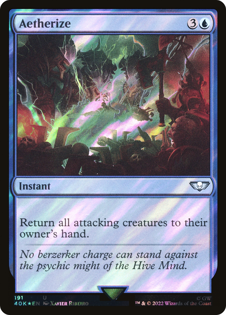 Image of Aetherize (Surge Foil) (40K-191) - Warhammer 40,000 Commander Foil