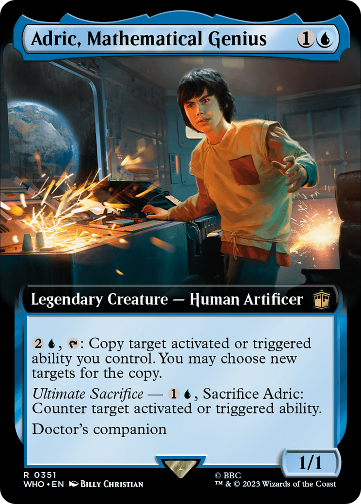 Image of Adric, Mathematical Genius (Extended Art) (WHO-351) - Doctor Who: (Extended Art) Foil