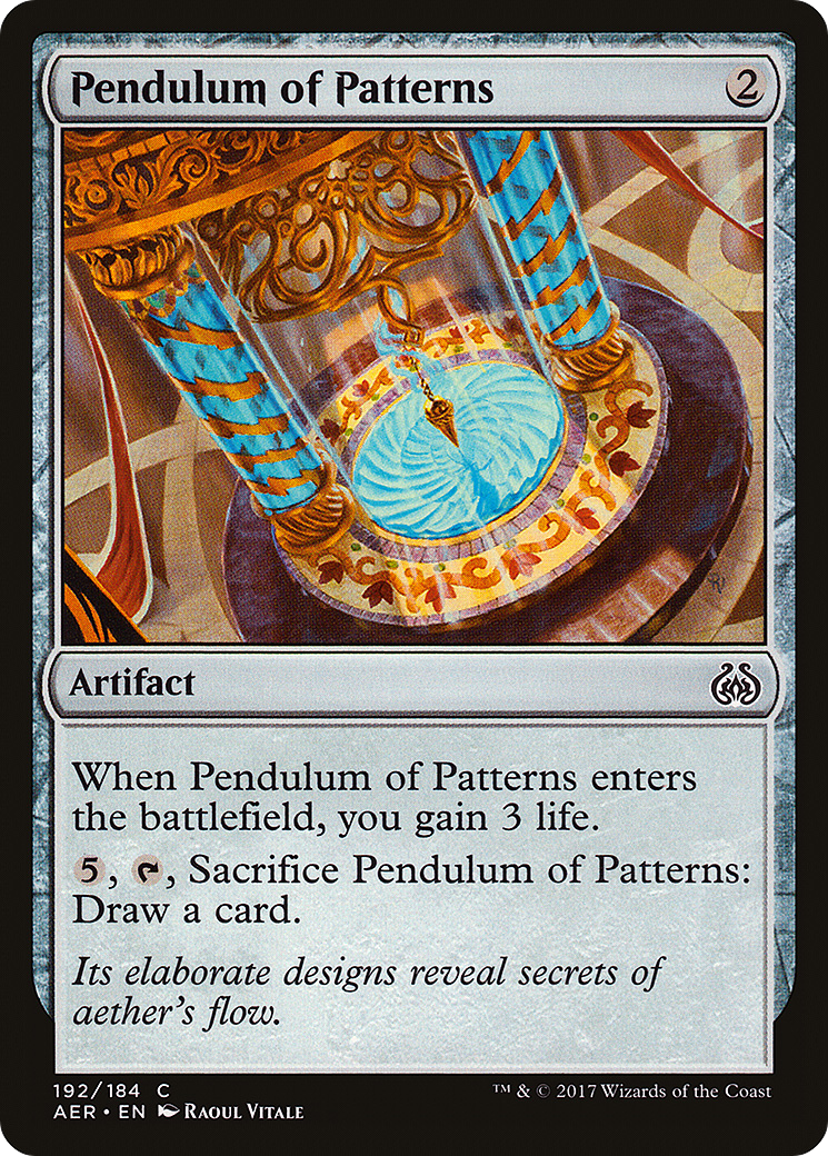 Image of Pendulum of Patterns (AER-192) - Aether Revolt Foil