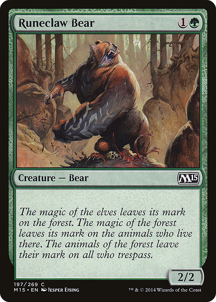 Image of Runeclaw Bear (M15-197) - Magic 2015