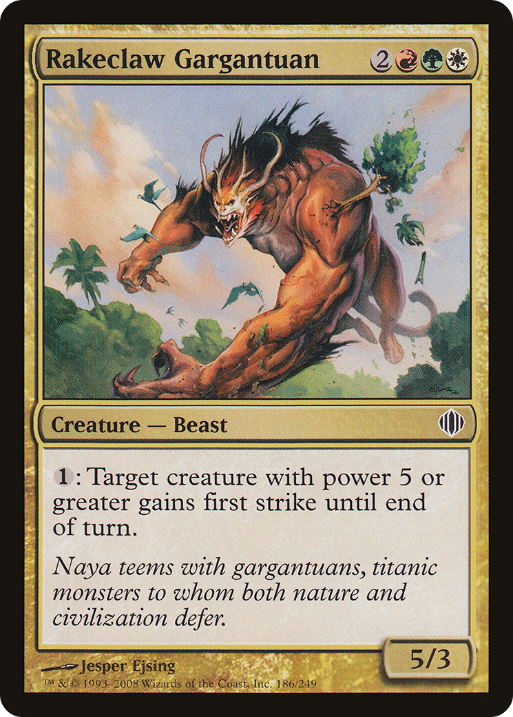 Image of Rakeclaw Gargantuan (ALA-186) - Shards of Alara Foil