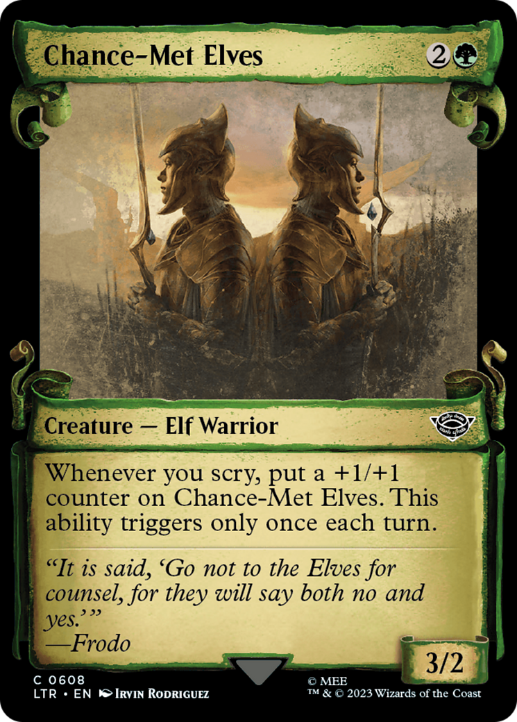 Image of Chance-Met Elves (Showcase Scrolls) (LTR-608) - The Lord of the Rings: Tales of Middle-earth: (Showcase)