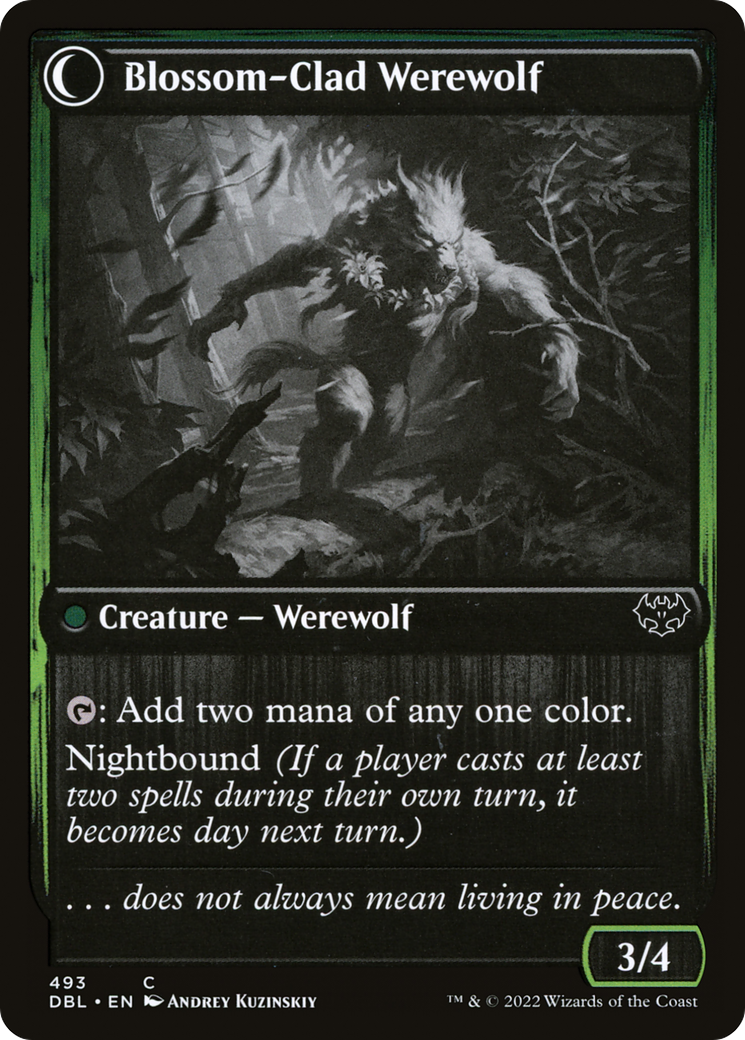 Image of Weaver of Blossoms (DBL-493) - Innistrad: Double Feature: (Double Faced Transform)