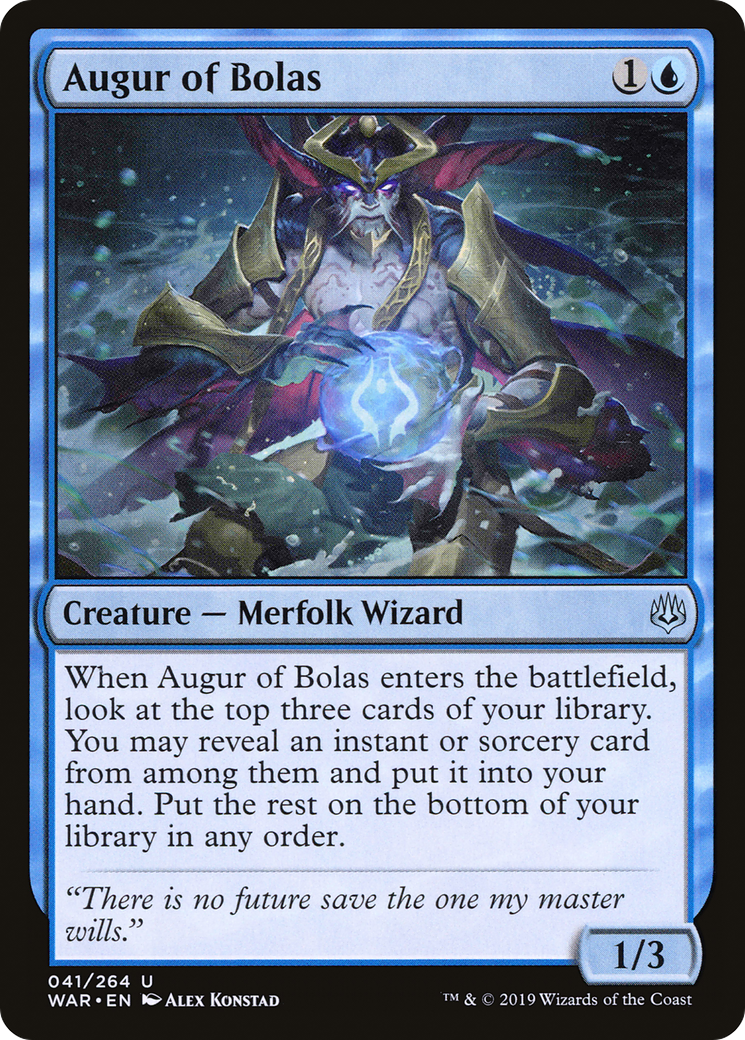 Image of Augur of Bolas (WAR-041) - War of the Spark Foil