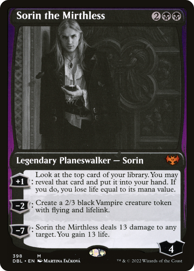 Image of Sorin the Mirthless (DBL-398) - Innistrad: Double Feature