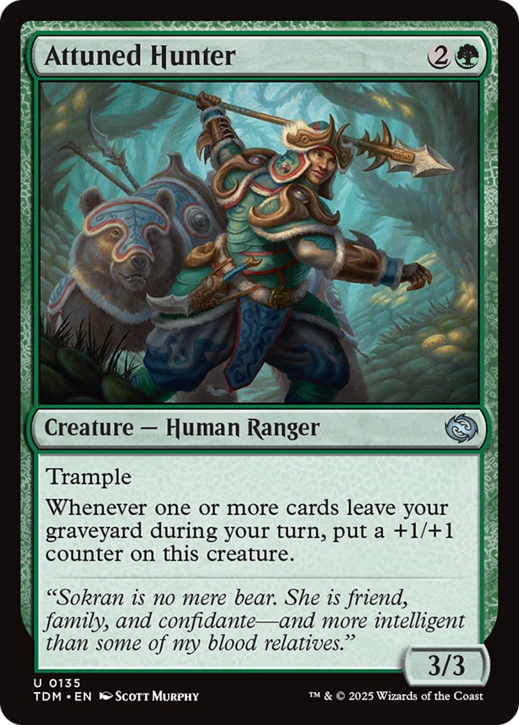 Image of Attuned Hunter (TDM-135) - Tarkir: Dragonstorm