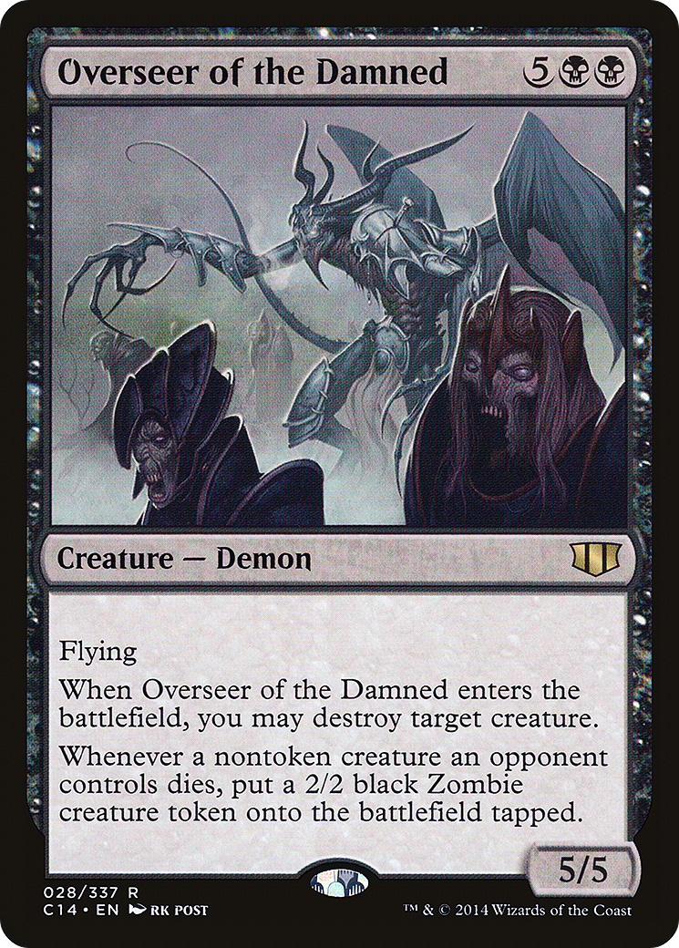 Image of Overseer of the Damned (C14-028) - Commander 2014