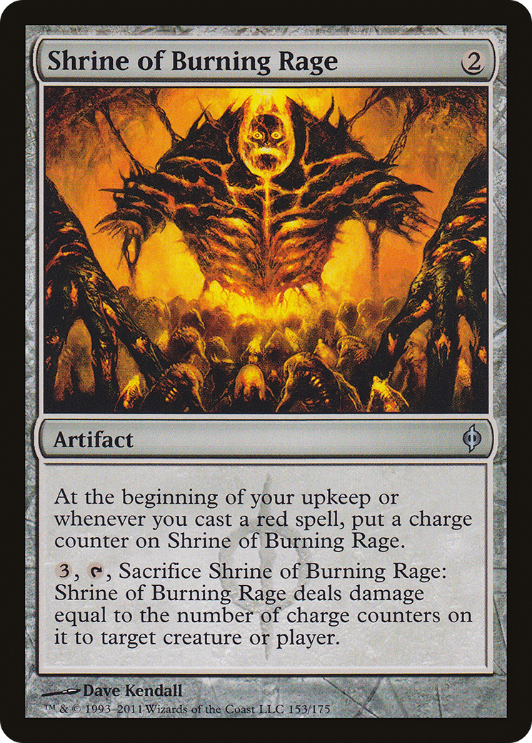 Image of Shrine of Burning Rage (NPH-153) - New Phyrexia Foil