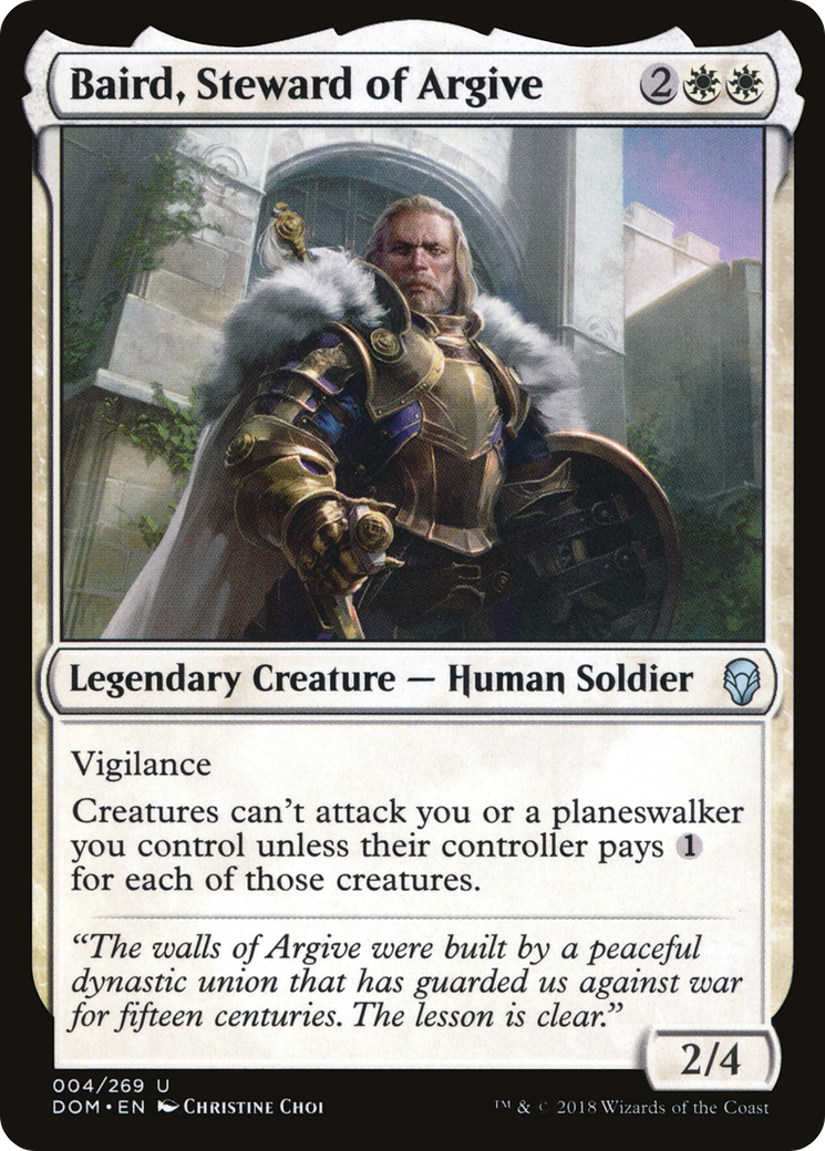 Image of Baird, Steward of Argive (DOM-004) - Dominaria Foil