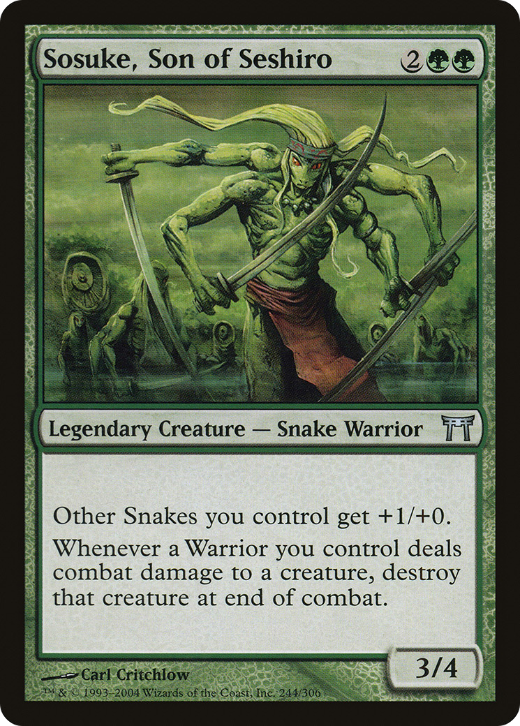 Image of Sosuke, Son of Seshiro (CHK-244) - Champions of Kamigawa Foil