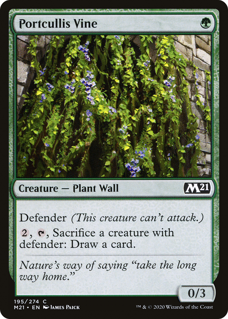 Image of Portcullis Vine (M21-195) - Core Set 2021 Foil