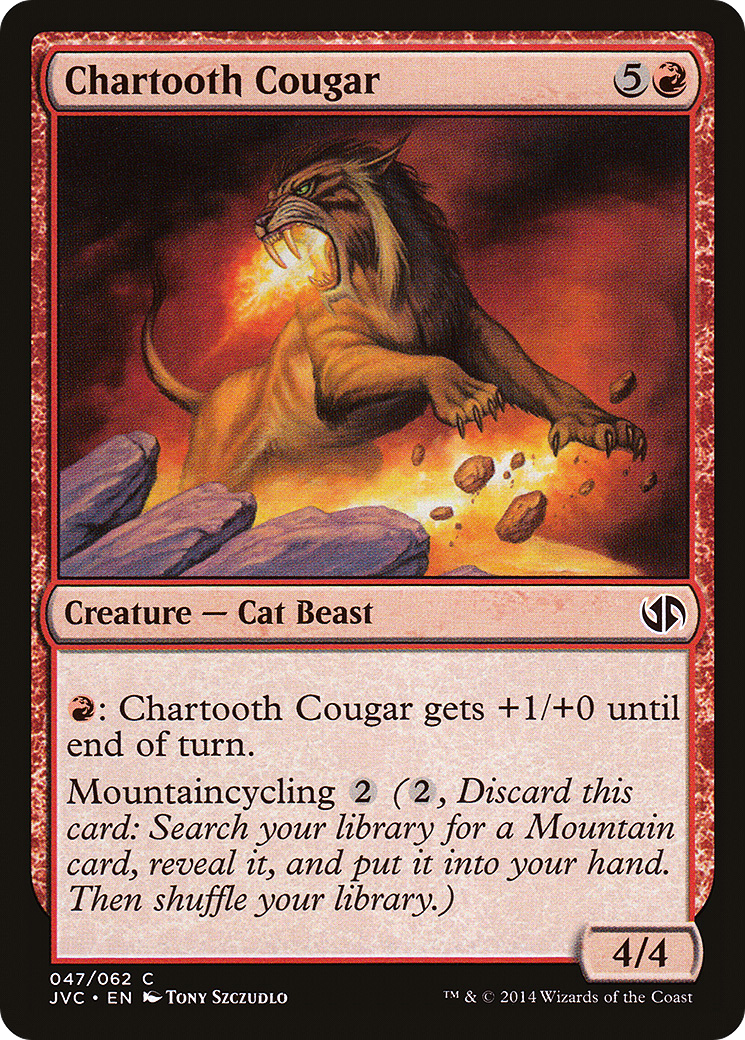 Image of Chartooth Cougar (DD3-047) - Duel Decks Anthology: Jace vs. Chandra